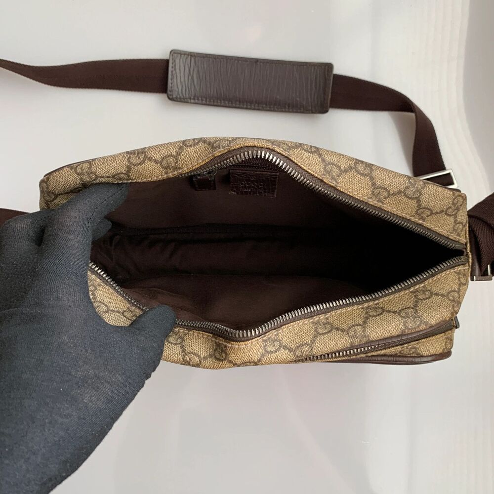 Gucci GG Supreme unisex crossbody bag authentic with COA - Picture 3 of 6